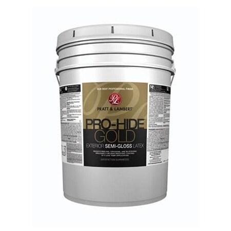 Pratt & Lambert ProHide Gold Z8600 Exterior Paint, SemiGloss, Super OneCoat White, 5 gal 0000Z8600-20